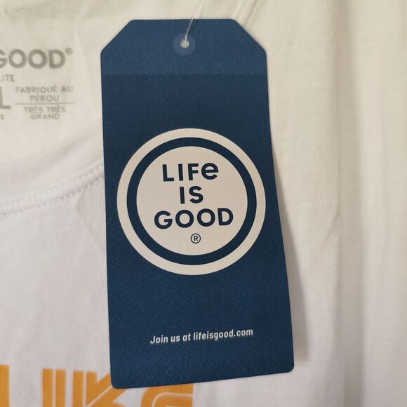 Life is Good Crusher Tee Lite New XXL Peplum Top "Easy Like Sunday Morning" - Picture 12 of 13